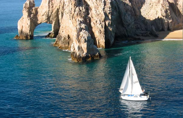 Sailing to Land's End in Cabo San Lucas, Mexico