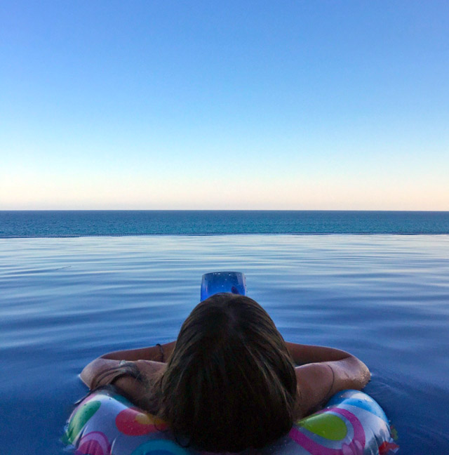 Enjoying the views of the Sea of Cortez from Vacation Rental Villa Tranquilidad