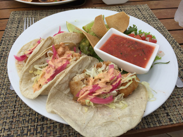 Baja fish tacos in Cabo San Lucas Mexico