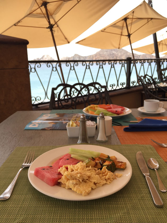 A delicious breakfast at Villa del Arco Beach Resort