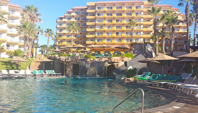 One of the beautiful pool areas at Villa del Palmar in Cabo San Lucas