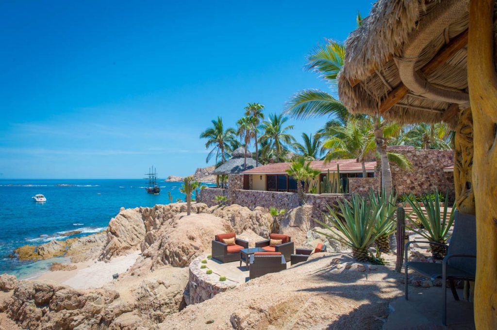 Villa Cielito offers an incredible setting directly fronting Chileno Bay in Los Cabos, Mexico