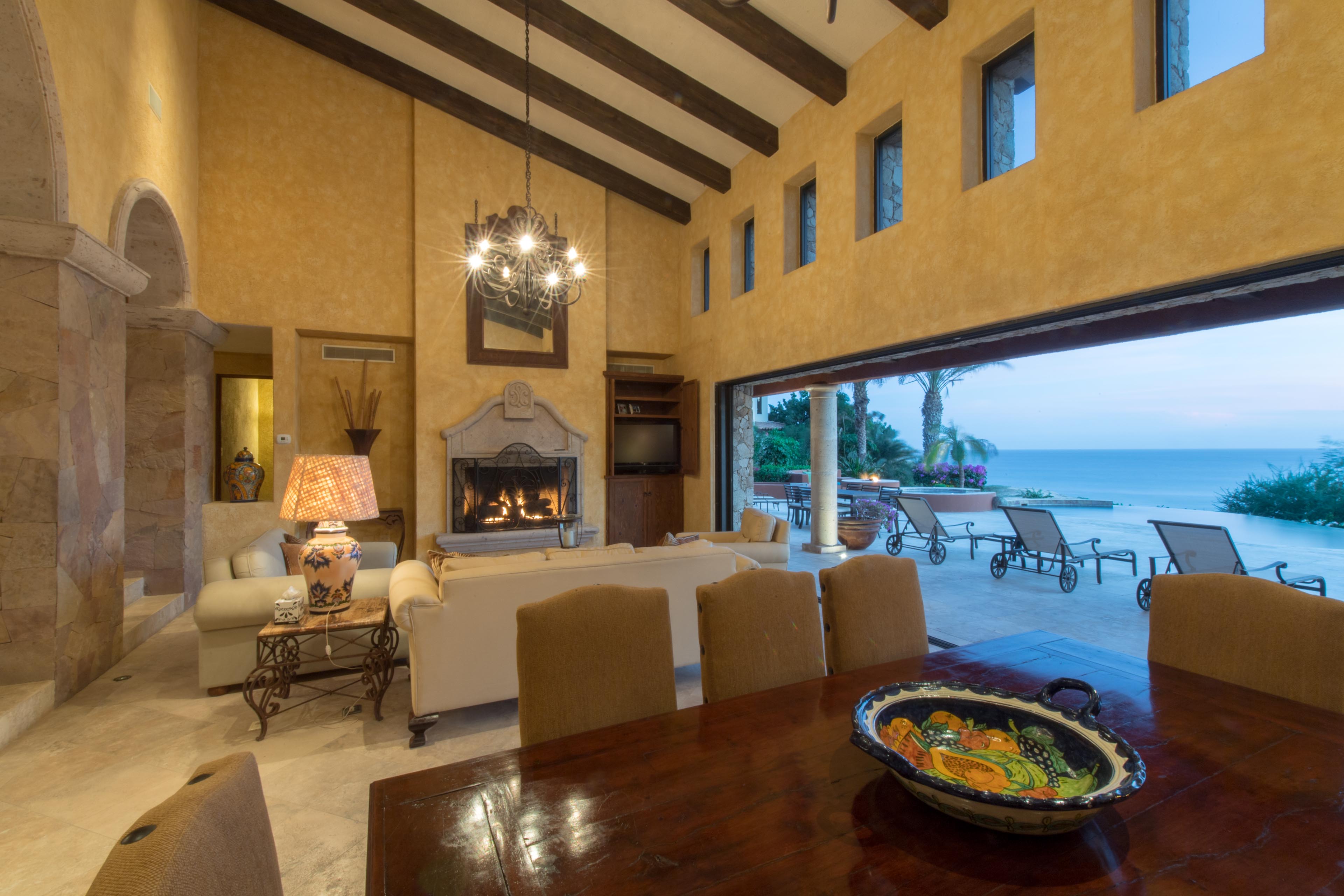 Luxury vacation rental in Los Cabos Mexico at Villa Cortez overlooking the Cabo del Sol Golf Course and Sea of Cortez