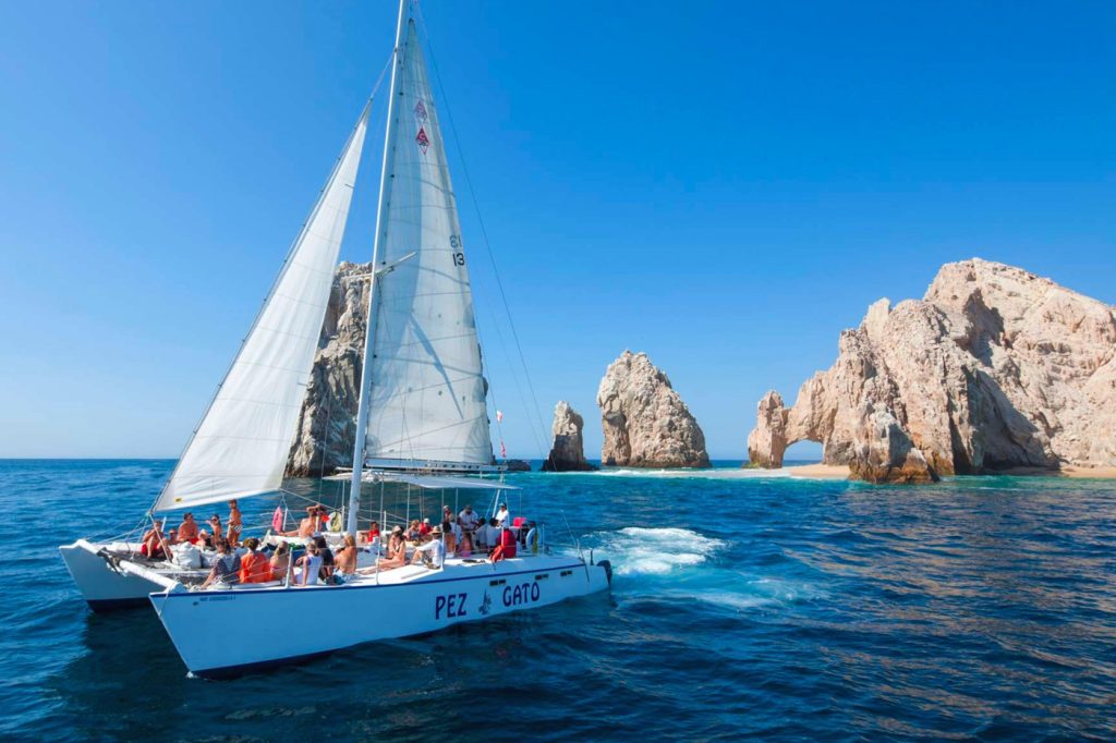 Catamaran tours sailing cruises in Cabo San Lucas Mexico